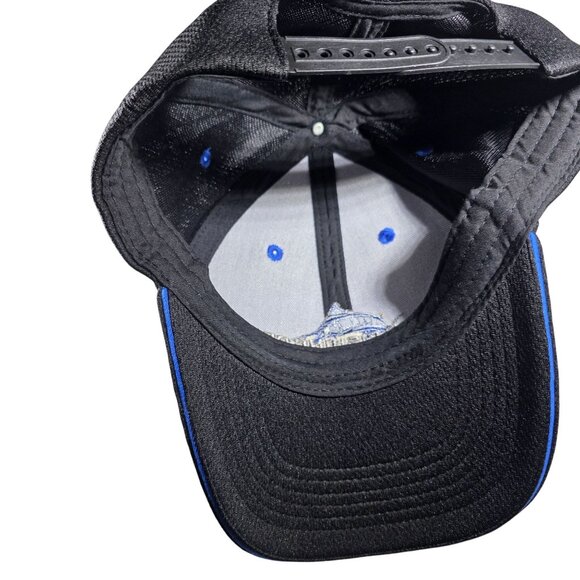 Ryker Fishing Gear cap Black Adjustable Baseball hat Blue Embroidered Marlin - Picture 4 of 4